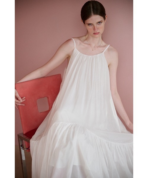 Estella.K(エステラケー)の「Dramatic summer belted dress ティアードサマードレス(ワンピース・レディース・ブラック/グリーン/ピンク系1/ピンク系その他2/ライトパープル/マスタード/オフホワイト/ブルー・FREE)」の11枚目の写真