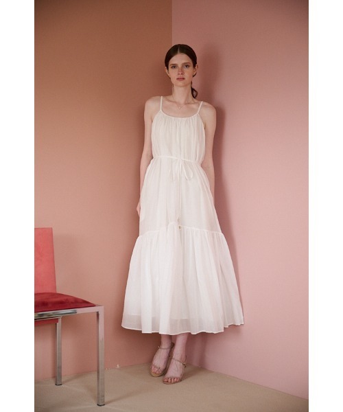 Estella.K(エステラケー)の「Dramatic summer belted dress ティアードサマードレス(ワンピース・レディース・ブラック/グリーン/ピンク系1/ピンク系その他2/ライトパープル/マスタード/オフホワイト/ブルー・FREE)」の10枚目の写真