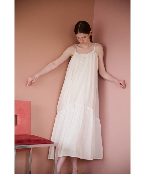 Estella.K(エステラケー)の「Dramatic summer belted dress ティアードサマードレス(ワンピース・レディース・ブラック/グリーン/ピンク系1/ピンク系その他2/ライトパープル/マスタード/オフホワイト/ブルー・FREE)」の16枚目の写真