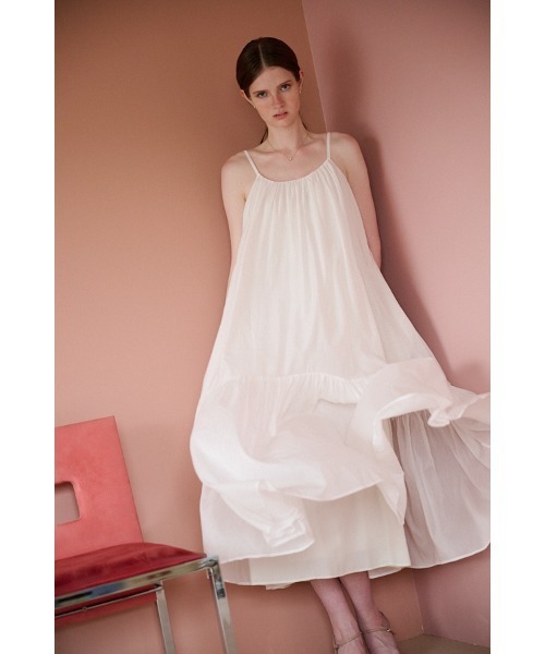 Estella.K(エステラケー)の「Dramatic summer belted dress ティアードサマードレス(ワンピース・レディース・ブラック/グリーン/ピンク系1/ピンク系その他2/ライトパープル/マスタード/オフホワイト/ブルー・FREE)」の17枚目の写真