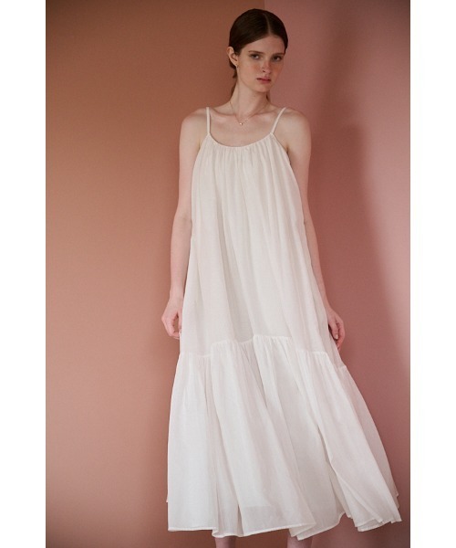 Estella.K(エステラケー)の「Dramatic summer belted dress ティアードサマードレス(ワンピース・レディース・ブラック/グリーン/ピンク系1/ピンク系その他2/ライトパープル/マスタード/オフホワイト/ブルー・FREE)」の9枚目の写真