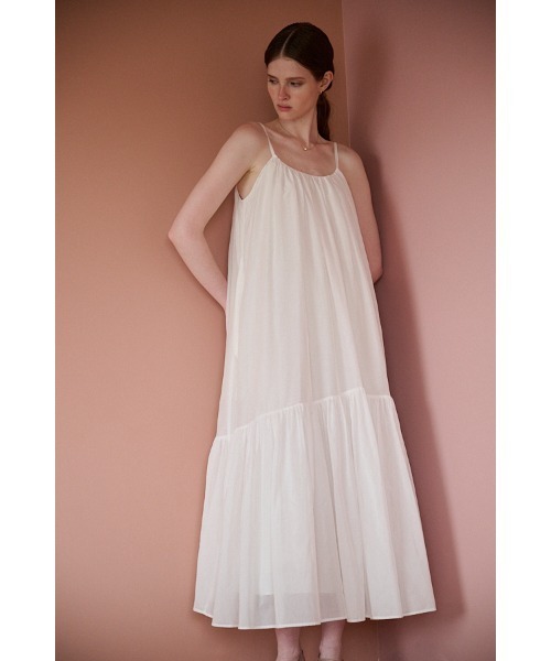 Estella.K(エステラケー)の「Dramatic summer belted dress ティアードサマードレス(ワンピース・レディース・ブラック/グリーン/ピンク系1/ピンク系その他2/ライトパープル/マスタード/オフホワイト/ブルー・FREE)」の14枚目の写真