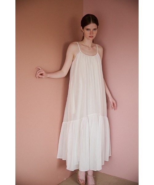 Estella.K(エステラケー)の「Dramatic summer belted dress ティアードサマードレス(ワンピース・レディース・ブラック/グリーン/ピンク系1/ピンク系その他2/ライトパープル/マスタード/オフホワイト/ブルー・FREE)」の21枚目の写真