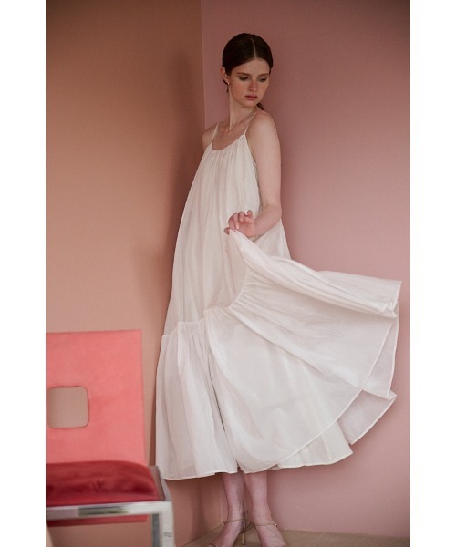 Estella.K(エステラケー)の「Dramatic summer belted dress ティアードサマードレス(ワンピース・レディース・ブラック/グリーン/ピンク系1/ピンク系その他2/ライトパープル/マスタード/オフホワイト/ブルー・FREE)」の13枚目の写真