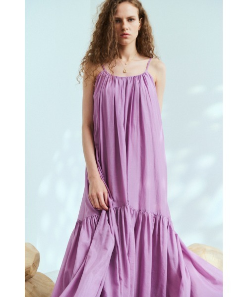 Dramatic summer belted dress ティアードサマードレス