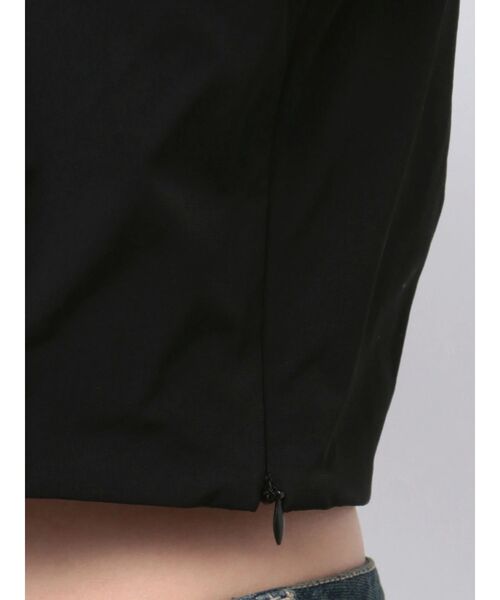 EMODA（エモダ）の「レースアップナイロントップス（Tシャツ/カットソー・レディース・ブラック/グレー/ホワイト・FREE）」の8枚目の写真