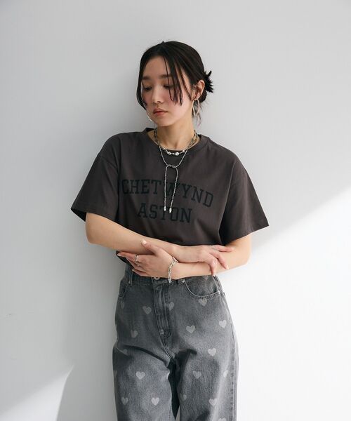 Sugar spoon（シュガースプーン）の「・SUGAR SPOON ハート抜染ptデニム（デニムパンツ・レディース・ブラック/インディゴブルー・FREE）」の8枚目の写真
