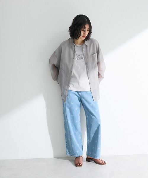 Sugar spoon（シュガースプーン）の「・SUGAR SPOON ハート抜染ptデニム（デニムパンツ・レディース・ブラック/インディゴブルー・FREE）」の12枚目の写真