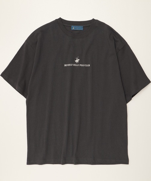 BEVERLY HILLS POLO CLUB（ビバリーヒルズポロクラブ）の「【BEVERLY HILLS POLO CLUB/ビバリーヒルズポロクラブ】刺繍半袖Tシャツ（Tシャツ/カットソー・レディース・ホワイト系3/ブラック系2/ブラック系4/ネイビー系2/ホワイト系1/ホワイト系2/ブラック系1/ブラック系3/ネイビー系1・M/L/LL）」の20枚目の写真