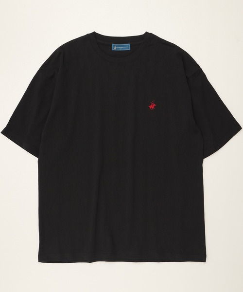 BEVERLY HILLS POLO CLUB（ビバリーヒルズポロクラブ）の「【BEVERLY HILLS POLO CLUB/ビバリーヒルズポロクラブ】刺繍半袖Tシャツ（Tシャツ/カットソー・レディース・ホワイト系3/ブラック系2/ブラック系4/ネイビー系2/ホワイト系1/ホワイト系2/ブラック系1/ブラック系3/ネイビー系1・M/L/LL）」の16枚目の写真