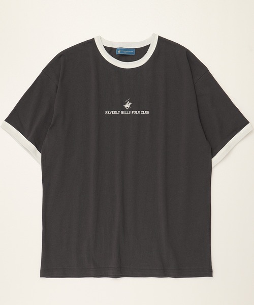 BEVERLY HILLS POLO CLUB（ビバリーヒルズポロクラブ）の「【BEVERLY HILLS POLO CLUB/ビバリーヒルズポロクラブ】刺繍半袖Tシャツ（Tシャツ/カットソー・レディース・ホワイト系3/ブラック系2/ブラック系4/ネイビー系2/ホワイト系1/ホワイト系2/ブラック系1/ブラック系3/ネイビー系1・M/L/LL）」の22枚目の写真