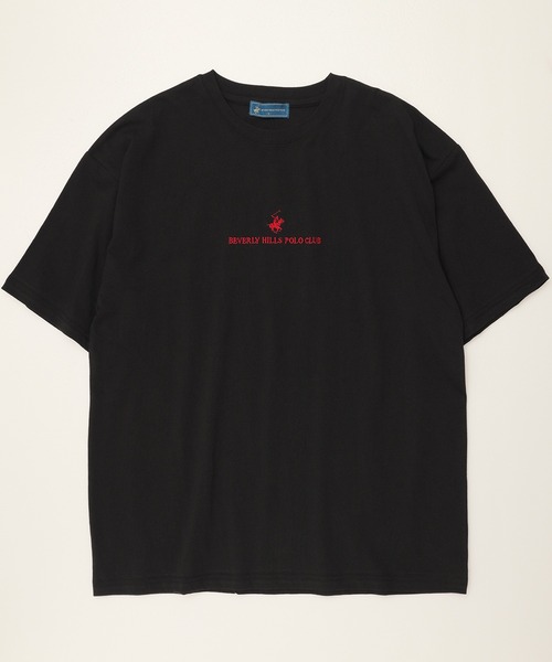 BEVERLY HILLS POLO CLUB（ビバリーヒルズポロクラブ）の「【BEVERLY HILLS POLO CLUB/ビバリーヒルズポロクラブ】刺繍半袖Tシャツ（Tシャツ/カットソー・レディース・ホワイト系3/ブラック系2/ブラック系4/ネイビー系2/ホワイト系1/ホワイト系2/ブラック系1/ブラック系3/ネイビー系1・M/L/LL）」の18枚目の写真