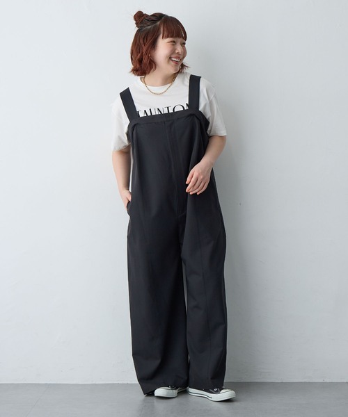 セール】【anyfee/プラスサイズ】ストレッチタック入りワイド