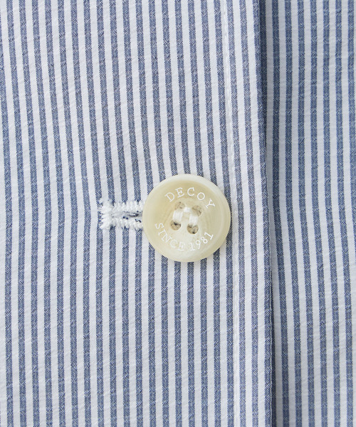 DECOY SINCE 1981(デコイシンスイチキュウハチイチ)の「ジャガードストライプジャケット(ステンカラーコート・レディース・グレー/ネイビー・9号/11号/13号)」の16枚目の写真