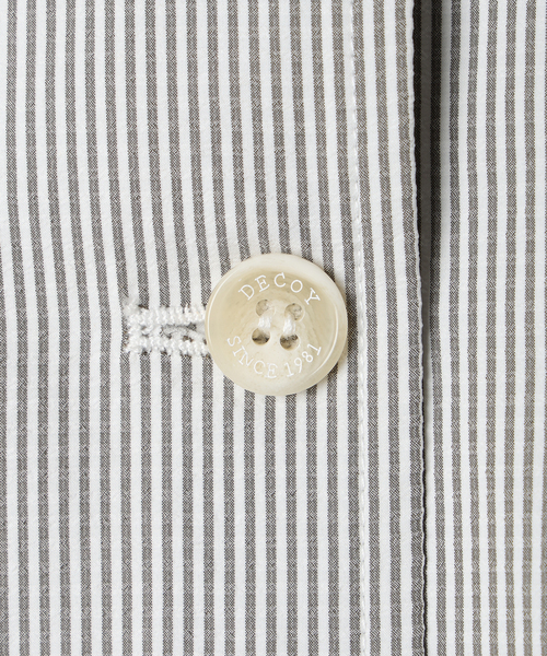 DECOY SINCE 1981(デコイシンスイチキュウハチイチ)の「ジャガードストライプジャケット(ステンカラーコート・レディース・グレー/ネイビー・9号/11号/13号)」の9枚目の写真