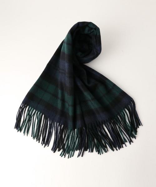 UNITED ARROWS(ユナイテッドアローズ)の「○UBBT CASH CHK 60*180 ストール◆(ストール/ショール・レディース・ライトグレー/ベージュ/オリーブ/ダークグリーン/ネイビー・フリー)」の3枚目の写真