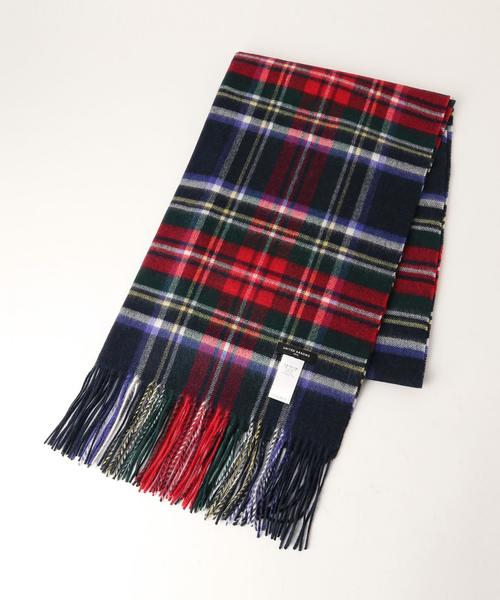 UNITED ARROWS(ユナイテッドアローズ)の「○UBBT CASH CHK 60*180 ストール◆(ストール/ショール・レディース・ライトグレー/ベージュ/オリーブ/ダークグリーン/ネイビー・フリー)」の6枚目の写真