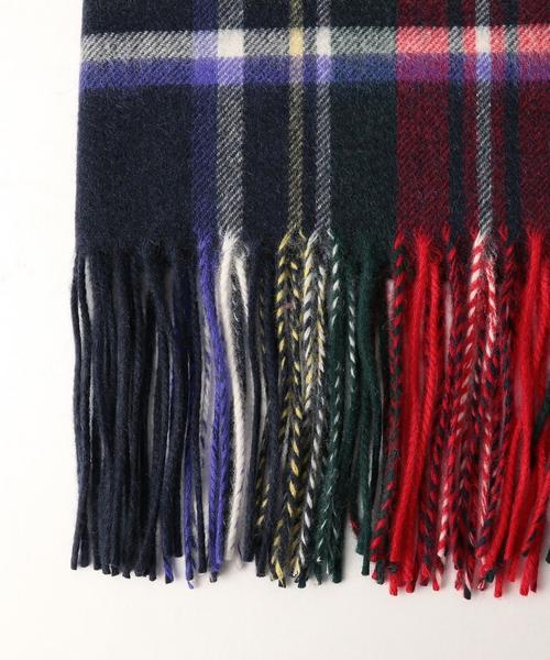 UNITED ARROWS(ユナイテッドアローズ)の「○UBBT CASH CHK 60*180 ストール◆(ストール/ショール・レディース・ライトグレー/ベージュ/オリーブ/ダークグリーン/ネイビー・フリー)」の7枚目の写真