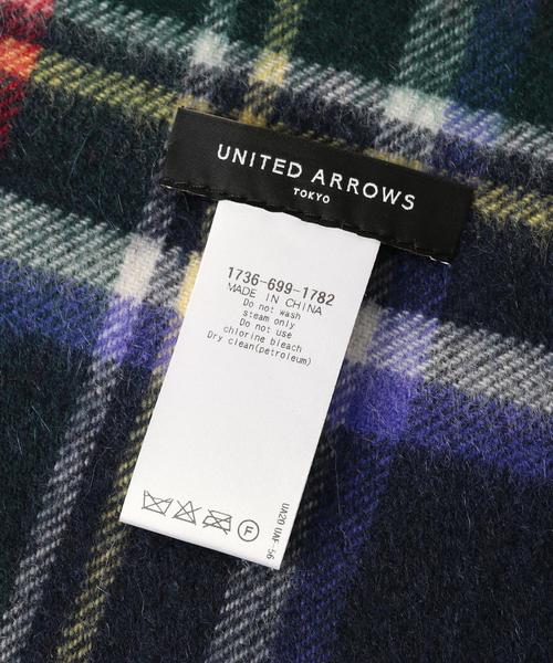 UNITED ARROWS(ユナイテッドアローズ)の「○UBBT CASH CHK 60*180 ストール◆(ストール/ショール・レディース・ライトグレー/ベージュ/オリーブ/ダークグリーン/ネイビー・フリー)」の9枚目の写真