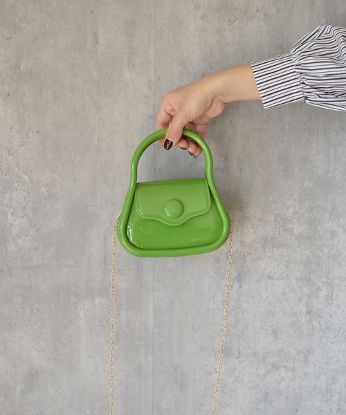 BROTHERHOOD(ブラザーフッド)の「【eY】Macaron Pop Bag(ハンドバッグ・レディース・ホワイト/ブラック/ライトパープル/イエロー/グリーン/ベージュ/ピンク・FREE)」の5枚目の写真