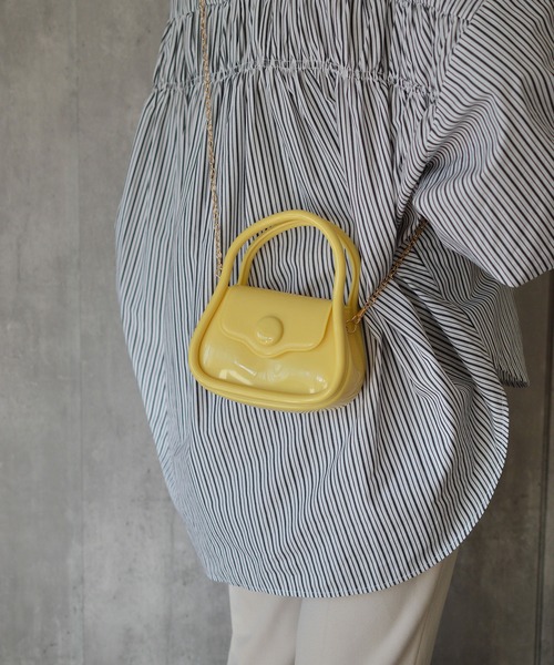 BROTHERHOOD(ブラザーフッド)の「【eY】Macaron Pop Bag(ハンドバッグ・レディース・ホワイト/ブラック/ライトパープル/イエロー/グリーン/ベージュ/ピンク・FREE)」の21枚目の写真