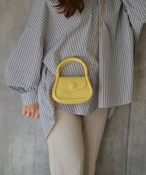 BROTHERHOOD(ブラザーフッド)の「【eY】Macaron Pop Bag(ハンドバッグ・レディース・ホワイト/ブラック/ライトパープル/イエロー/グリーン/ベージュ/ピンク・FREE)」の20枚目の写真