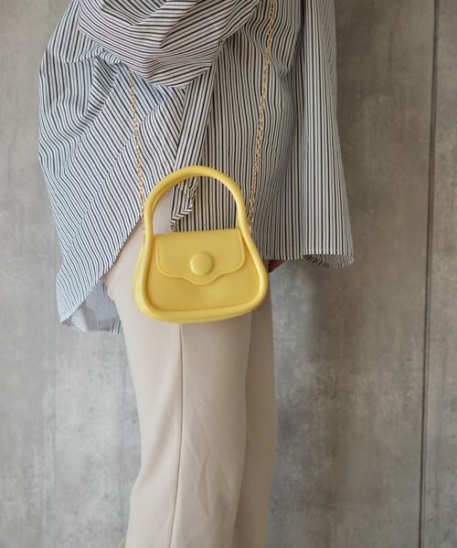 BROTHERHOOD(ブラザーフッド)の「【eY】Macaron Pop Bag(ハンドバッグ・レディース・ホワイト/ブラック/ライトパープル/イエロー/グリーン/ベージュ/ピンク・FREE)」の19枚目の写真