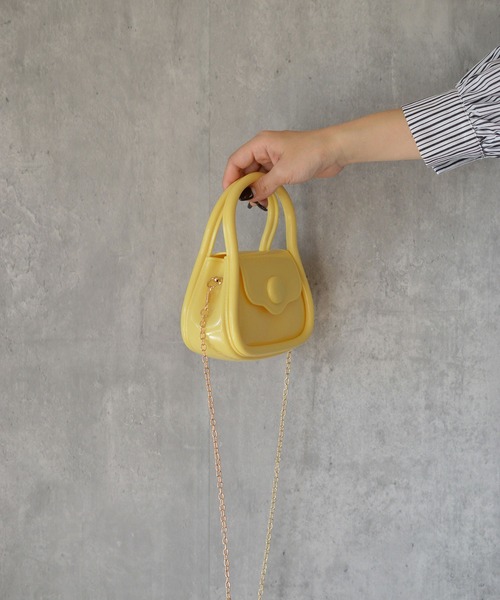 BROTHERHOOD(ブラザーフッド)の「【eY】Macaron Pop Bag(ハンドバッグ・レディース・ホワイト/ブラック/ライトパープル/イエロー/グリーン/ベージュ/ピンク・FREE)」の17枚目の写真