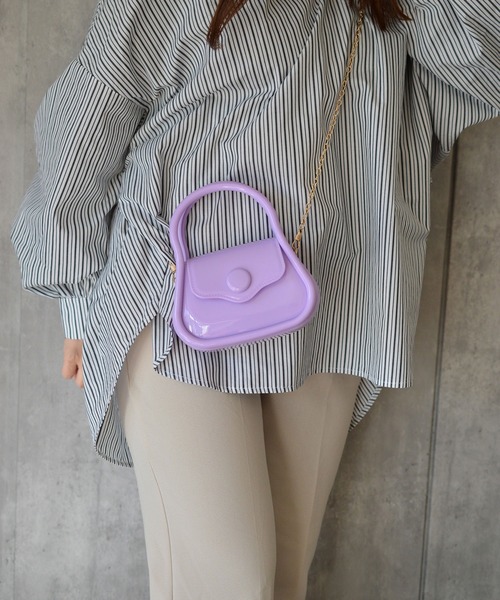 BROTHERHOOD(ブラザーフッド)の「【eY】Macaron Pop Bag(ハンドバッグ・レディース・ホワイト/ブラック/ライトパープル/イエロー/グリーン/ベージュ/ピンク・FREE)」の14枚目の写真