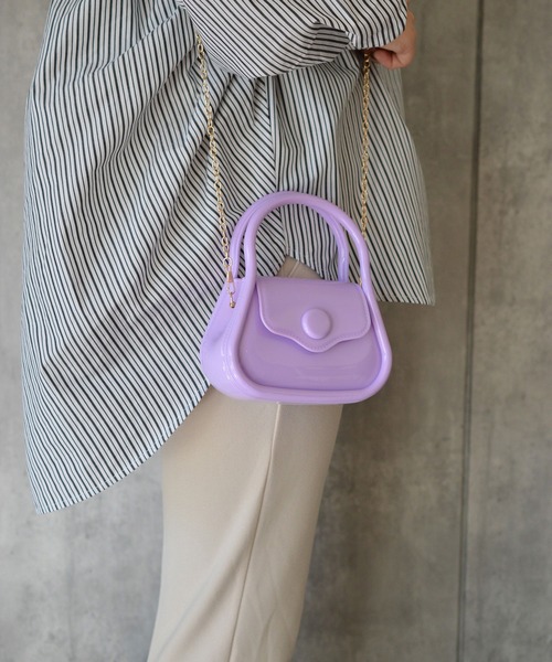 BROTHERHOOD(ブラザーフッド)の「【eY】Macaron Pop Bag(ハンドバッグ・レディース・ホワイト/ブラック/ライトパープル/イエロー/グリーン/ベージュ/ピンク・FREE)」の13枚目の写真