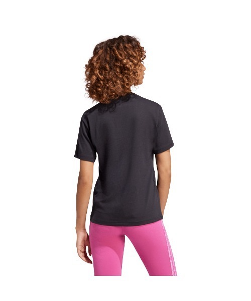adidas(アディダス)の「アディダス adidas ラウンジ ミニ グラフィック半袖Tシャツ(Tシャツ/カットソー・レディース・スモークピンク/ブラック/ピンク・S/M/L/XL)」の4枚目の写真
