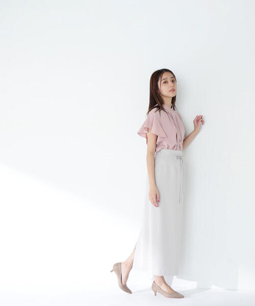 ナチュラルビューティーベーシック　ナローリボンストレートスカート ナローリボンストレートスカート | NATURAL BEAUTY BASIC