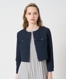 ANAYI | サッカーストレッチクロップドブルゾン(その他アウター)