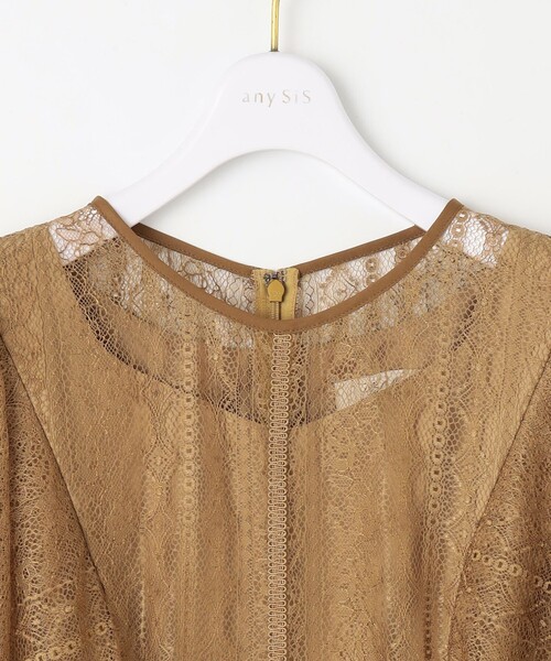 ストライプレーシー ドレス（ドレス）｜ANY SIS（エニィスィス）の