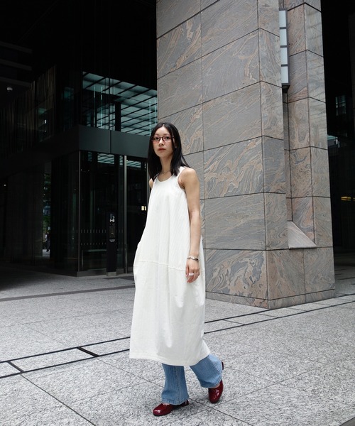 セール】【tageechita】テクスチャー素材コクーンワンピース