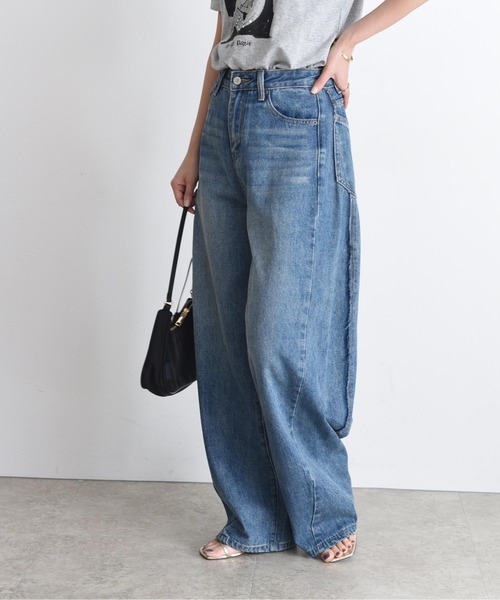 Eimee Law(エイミーロウ)の「リメイクカーブデニムパンツ(デニムパンツ・レディース・ブラック/ブルー・M)」の22枚目の写真