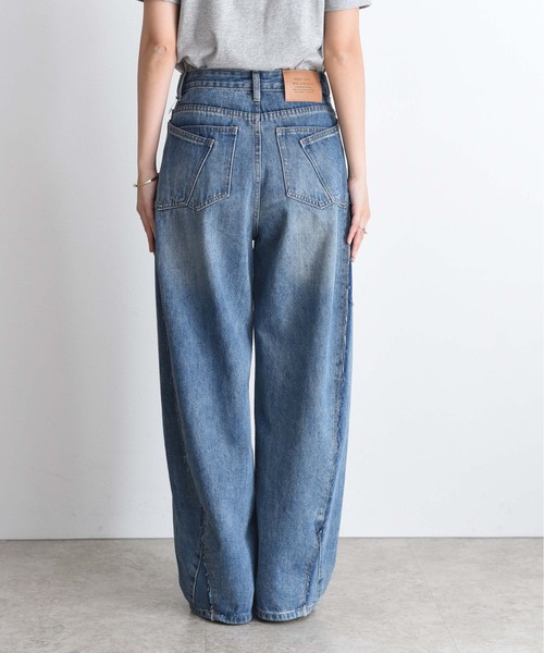 Eimee Law(エイミーロウ)の「リメイクカーブデニムパンツ(デニムパンツ・レディース・ブラック/ブルー・M)」の10枚目の写真