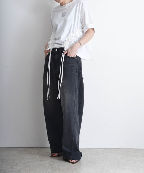 リメイクカーブデニムパンツ Eimee Law│Eimee Law & LHELBIE