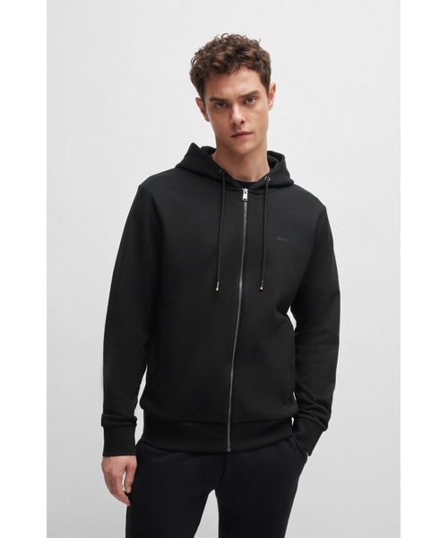 プリントロゴ ジップアップパーカー（スウェット）｜BOSS（ボス）の