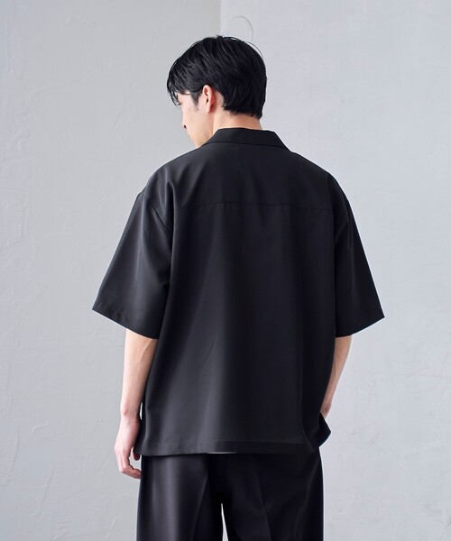 RONEL(ロネル)の「【RONEL】ジョーゼット半袖シャツ(シャツ/ブラウス・メンズ・ブラック・M/S/L/XL)」の17枚目の写真