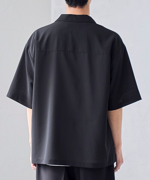 RONEL(ロネル)の「【RONEL】ジョーゼット半袖シャツ(シャツ/ブラウス・メンズ・ブラック・M/S/L/XL)」の12枚目の写真