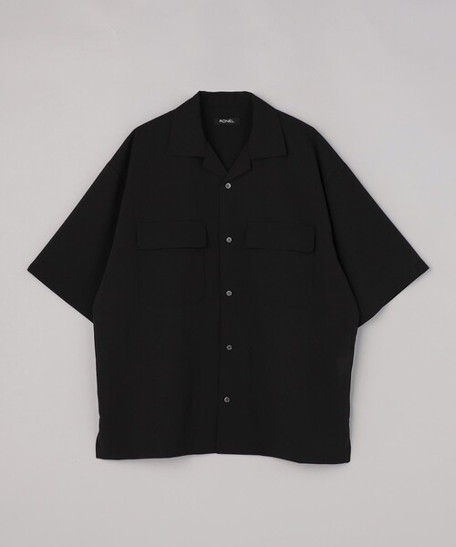 RONEL(ロネル)の「【RONEL】ジョーゼット半袖シャツ(シャツ/ブラウス・メンズ・ブラック・M/S/L/XL)」の11枚目の写真