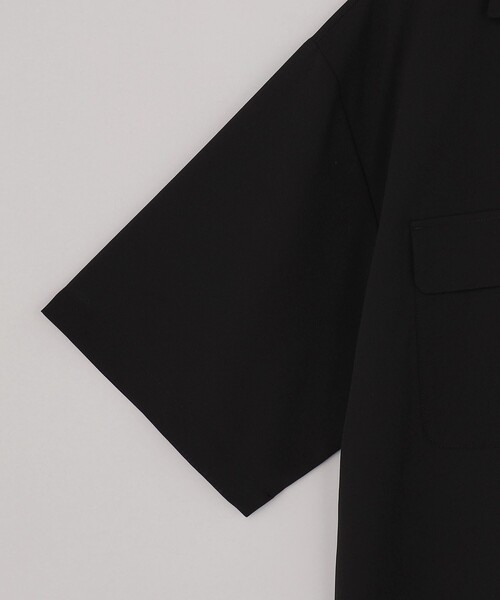 RONEL(ロネル)の「【RONEL】ジョーゼット半袖シャツ(シャツ/ブラウス・メンズ・ブラック・M/S/L/XL)」の7枚目の写真
