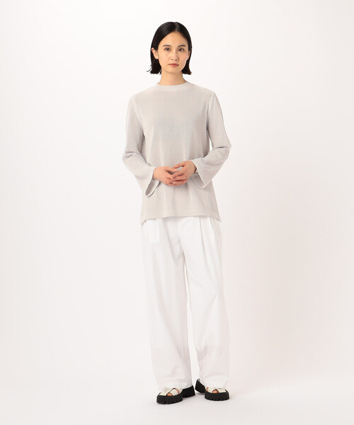 COMME CA(コムサ)の「【 ツインニット】コットンダルストレッチ(アンサンブル・レディース・ライトグレー/ミント/ブラック・11号/9号)」の6枚目の写真