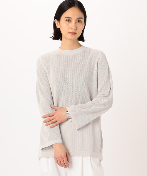 COMME CA(コムサ)の「【 ツインニット】コットンダルストレッチ(アンサンブル・レディース・ライトグレー/ミント/ブラック・11号/9号)」の7枚目の写真