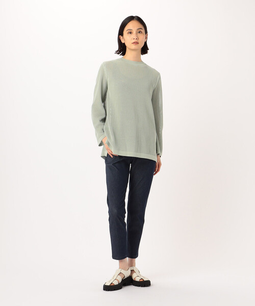 COMME CA(コムサ)の「【 ツインニット】コットンダルストレッチ(アンサンブル・レディース・ライトグレー/ミント/ブラック・11号/9号)」の14枚目の写真