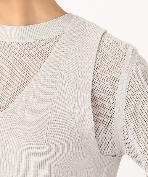 COMME CA(コムサ)の「【 ツインニット】コットンダルストレッチ(アンサンブル・レディース・ライトグレー/ミント/ブラック・11号/9号)」の21枚目の写真