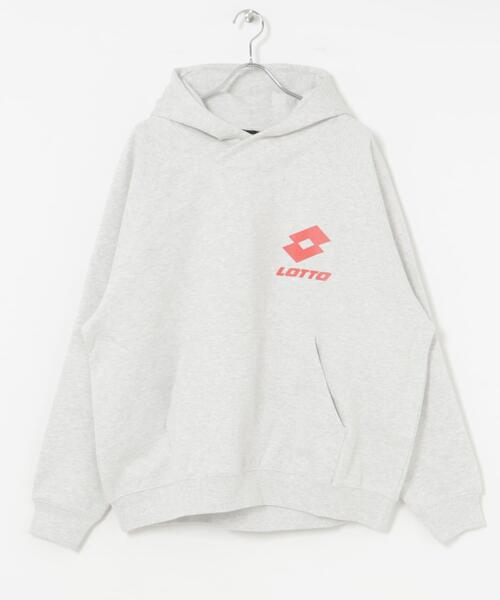 LOTTO（ロット）の「LOTTO　CLASSIC BIG LOGO HOODIE（パーカー・メンズ・グレー/ブラック/ネイビー・MEDIUM/LARGE/X-LARGE）」の5枚目の写真