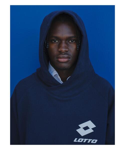 LOTTO（ロット）の「LOTTO　CLASSIC BIG LOGO HOODIE（パーカー・メンズ・グレー/ブラック/ネイビー・MEDIUM/LARGE/X-LARGE）」の7枚目の写真