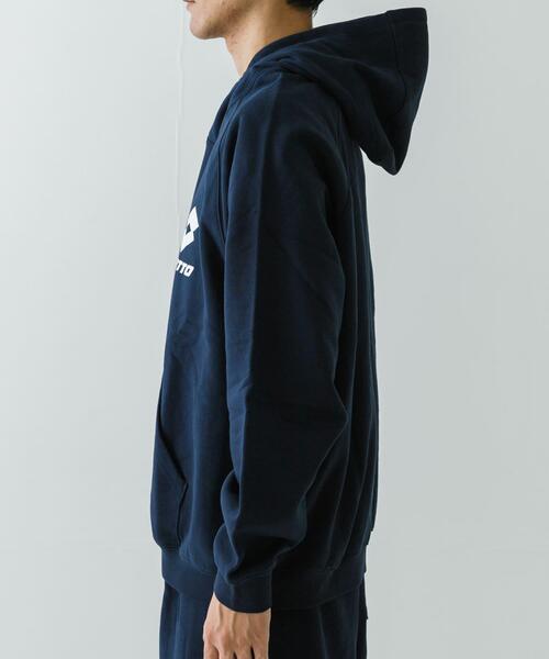 LOTTO（ロット）の「LOTTO　CLASSIC BIG LOGO HOODIE（パーカー・メンズ・グレー/ブラック/ネイビー・MEDIUM/LARGE/X-LARGE）」の9枚目の写真